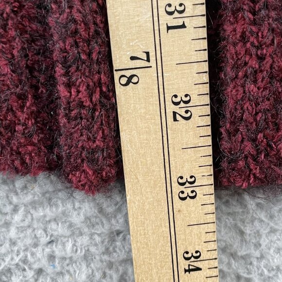 Free People Long Cardigan Sweater Womens Medium Red Mohair Blend - Picture 4 of 7